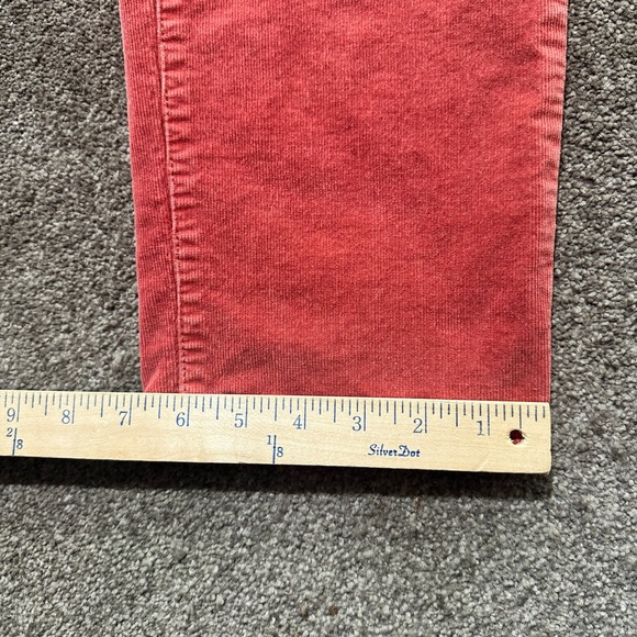 Talbots Simply Flattering Corduroy Pants Women 14 Pink High Rise Straight - Picture 7 of 12